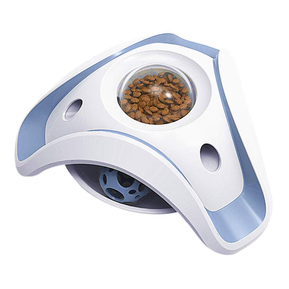 PetVogue Cat Slow Feeder Puzzle Toy with Rotated Bell Ball, 2 in 1 Interactive Cat Toy (B083TXSZ56) Amazon Price History, Amazon Price Tracker