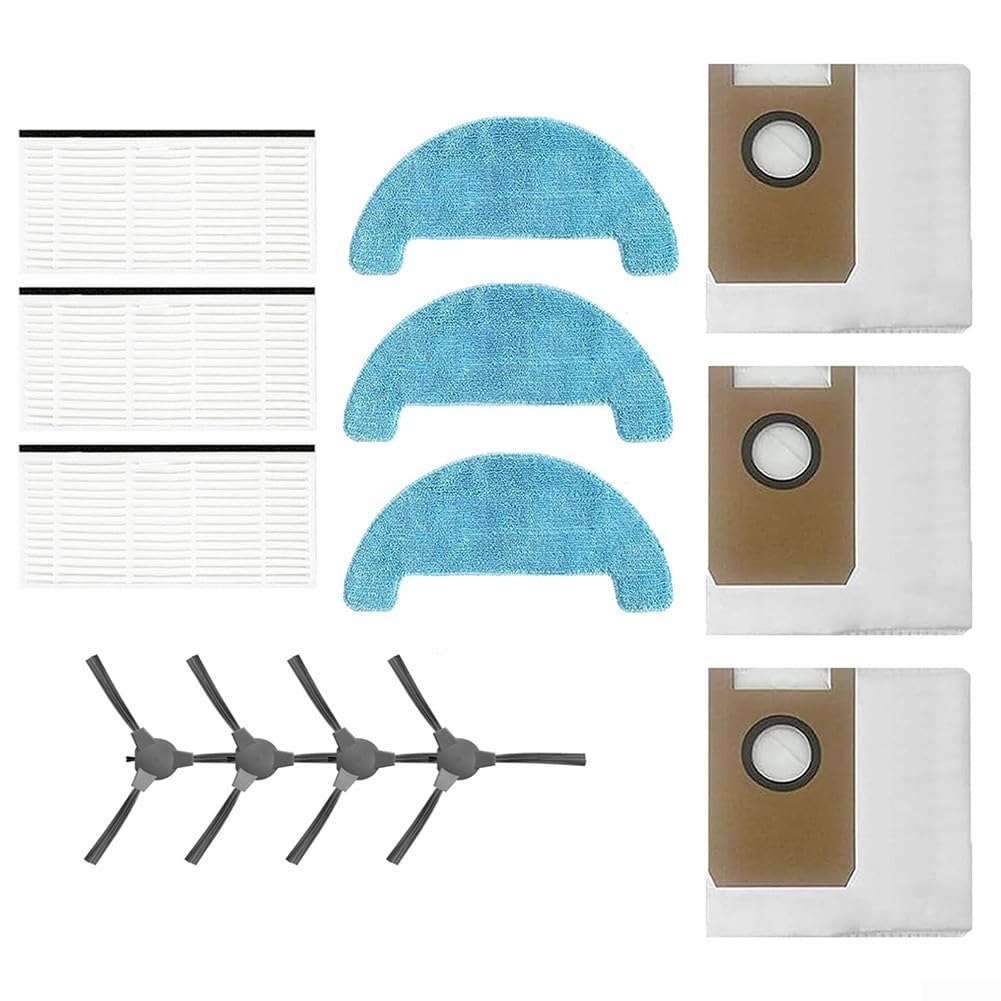 Aspirapolvere Parti di Ricambio Kit Spazzole Laterali Filtri Mop Pad Kit Per Loorow AT800 Accessori 3-in-1 Robot Aspirapolvere