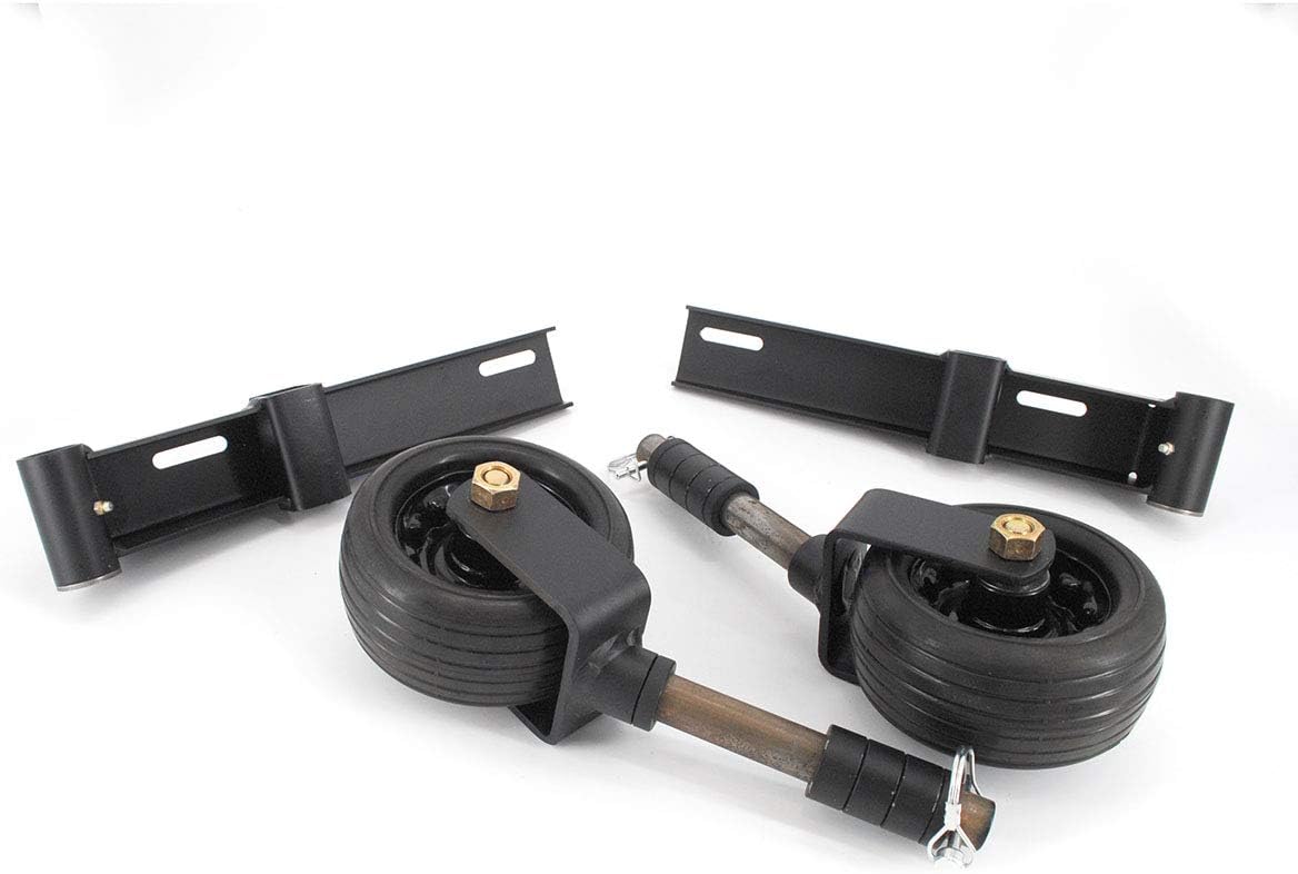 Grasshopper Mower Gauge Wheel Kit, Optional with Fixed-Mount Brooms, Highly Recommended When the Broom is Used for Dethatching, Adjustment Spacers Allow for Desired Pressure, OEM 503282