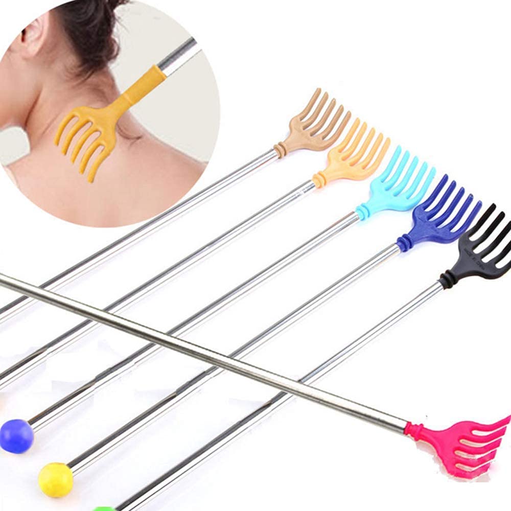 Back Body Itch Scratcher Rod and Massage Stick (Random Colours) Pack of 2