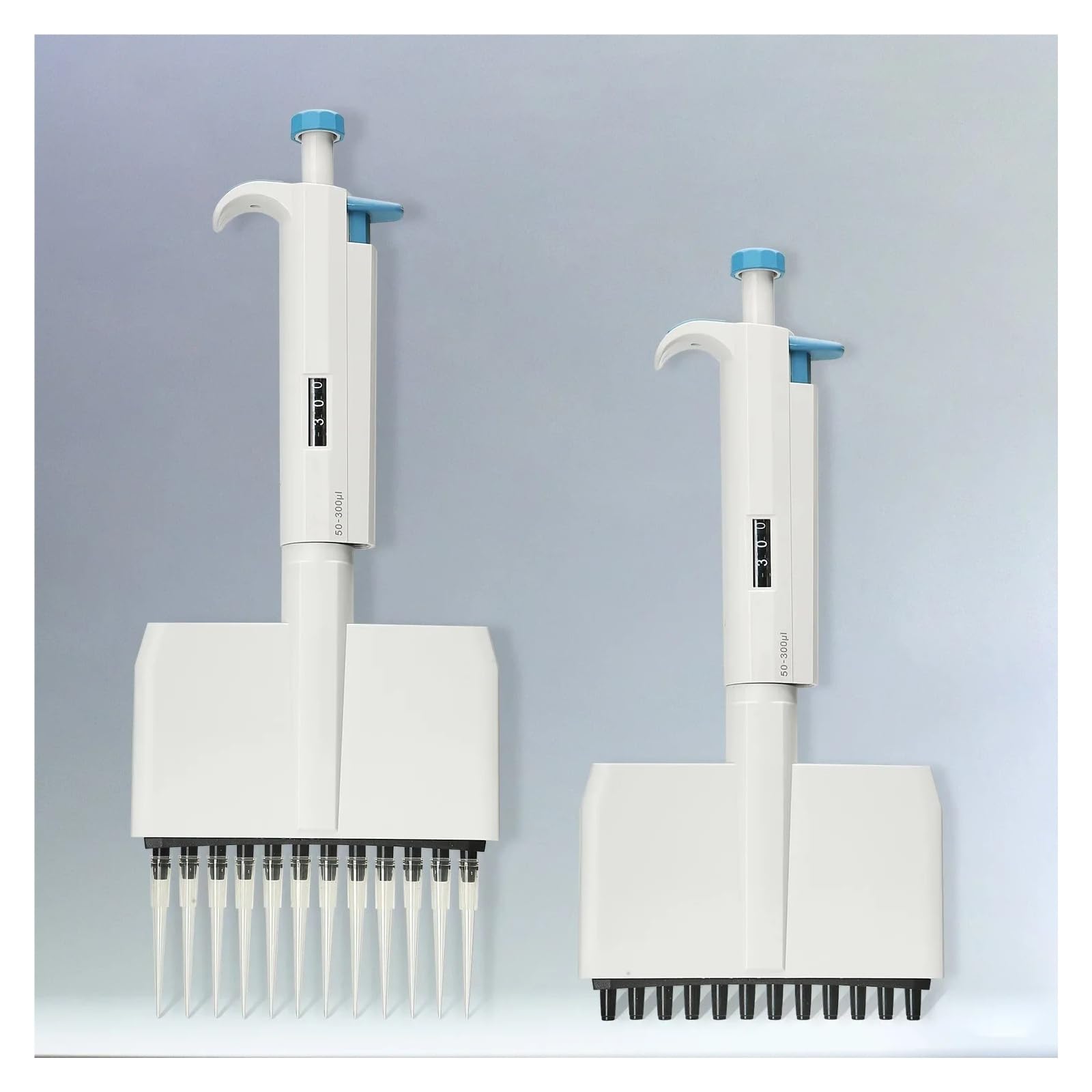 Pipette numérique de laboratoire à 12 canaux, 0,5ul-300ul, capacité Variable, réglable manuellement Extraction précise(0.5-10ul)