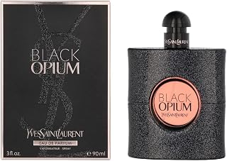 Yves Saint Laurent Black Opium Eau de Parfum Spray for Women, 3 oz - Addictive Coffee Vanilla Fragrance