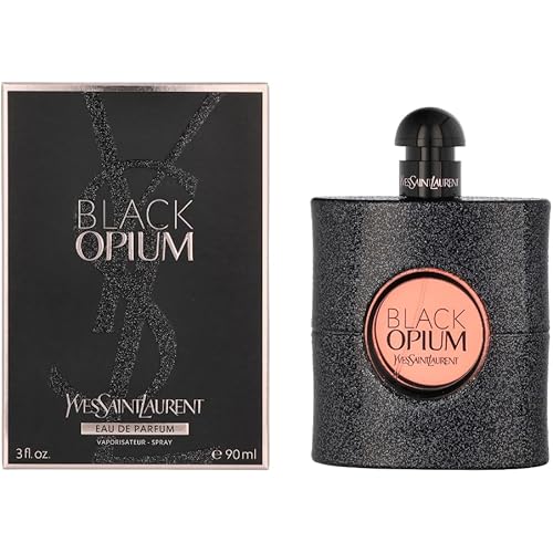 Yves Saint Laurent Eau De Parfum Spray for Women, Black Opium, 3 Ounce