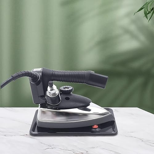 Miniatura 3 de Juego de plancha de vapor eléctrica industrial sistema de hierro por gravedad industrial de 1000 W para ropa acero inoxidable resistente sistema de