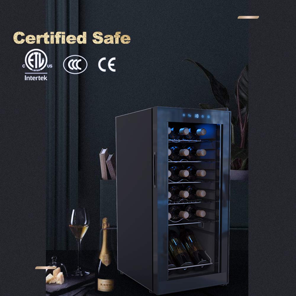 家電 WIE Wine cooler Amazon.com: WIE Wine Cooler 18 Bottle Refrigerator Wine Fridge