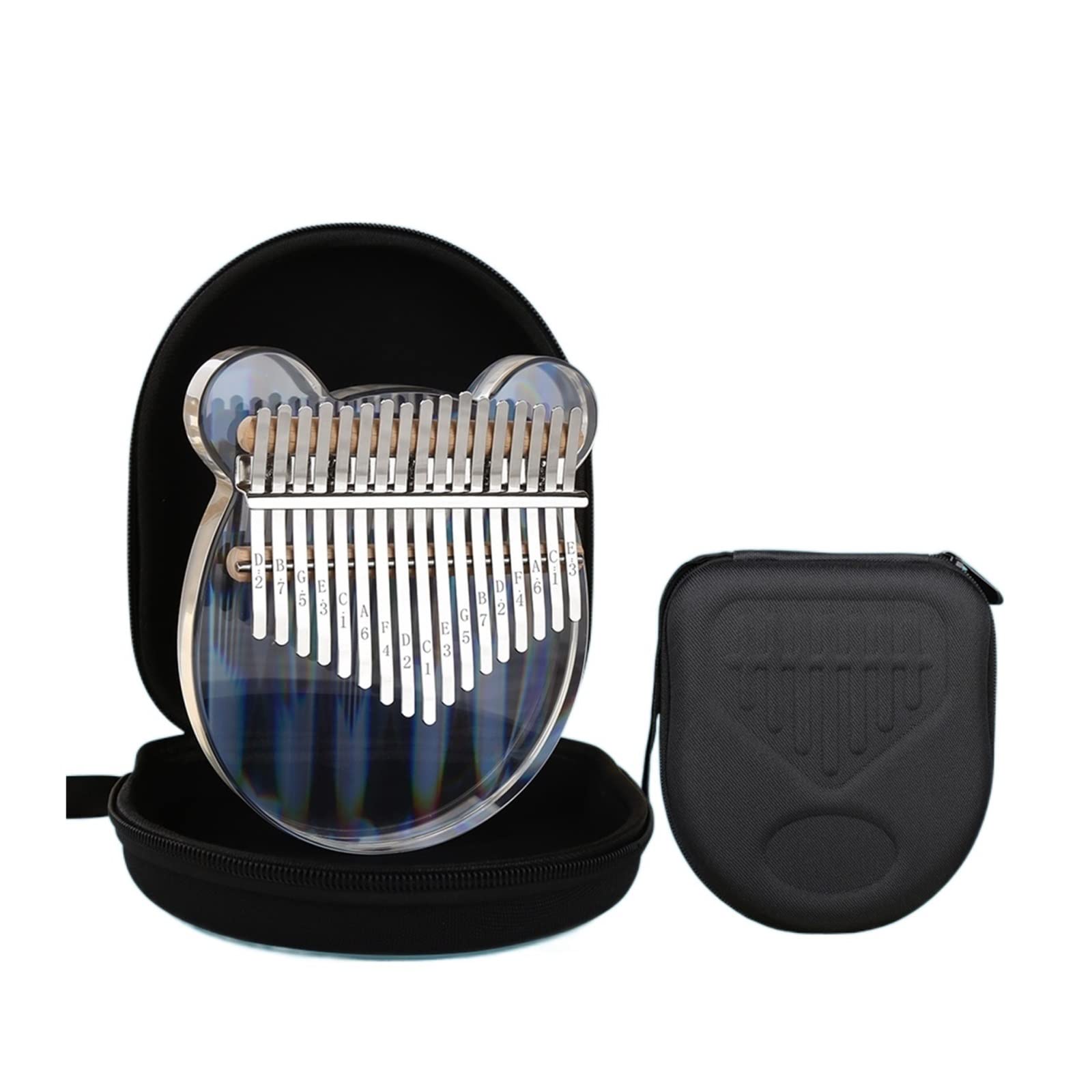 początkujących kalimba Thumb Piano 17 Tone Przezroczysty Instrument Dla Początkujących Kalimba Finger Piano
