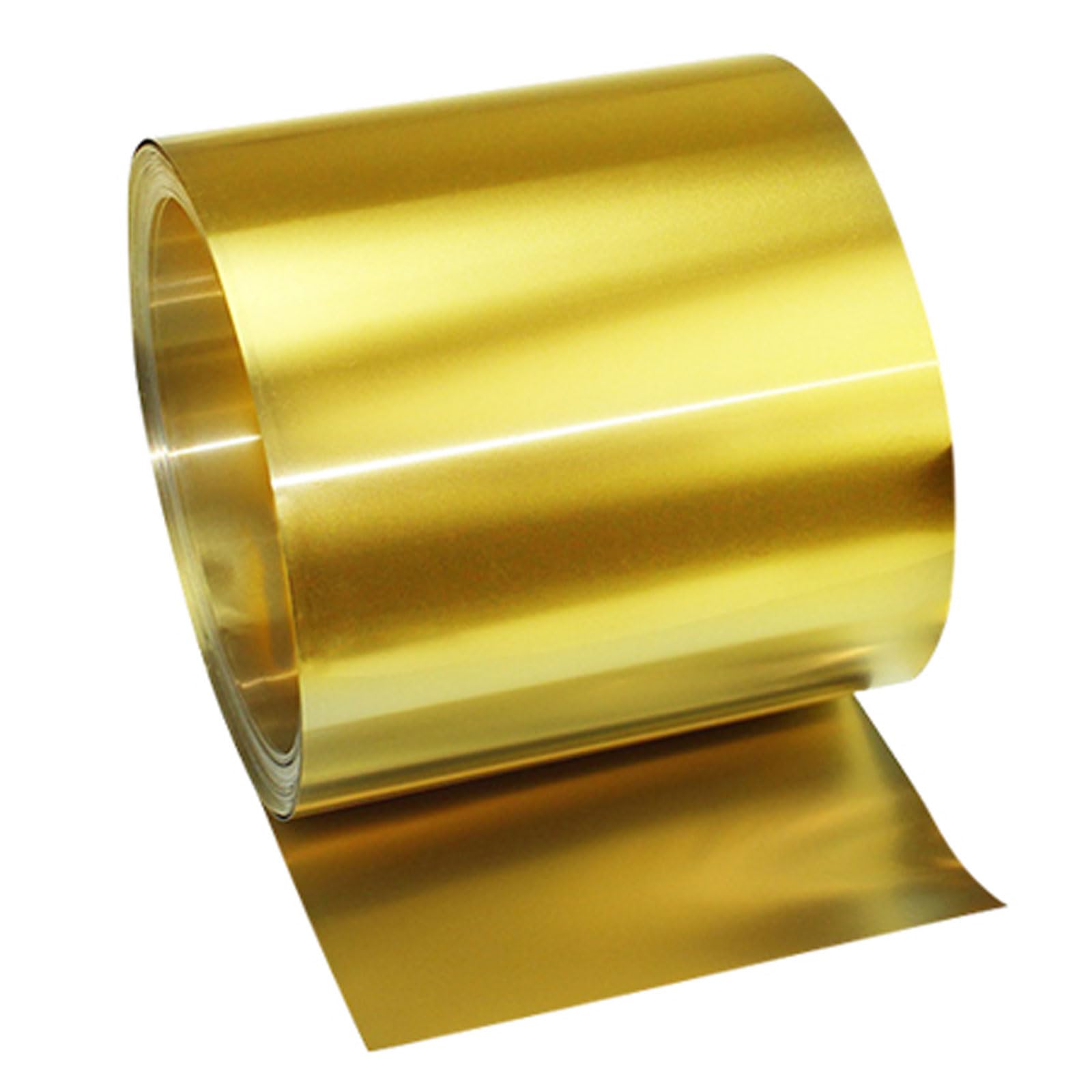 Foglio di ottone H62 - Lunghezza 1 m, spessore 0,01-0,6 mm, larghezza