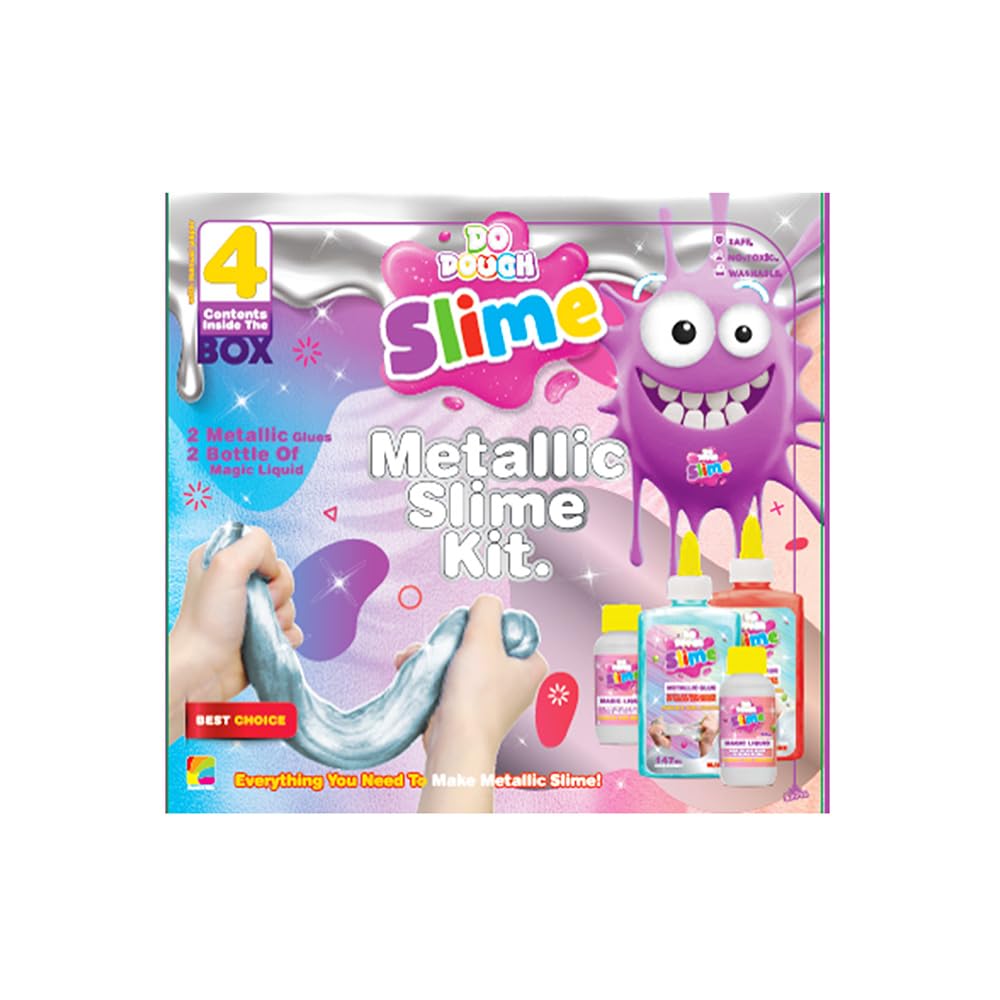 DO DOUGH Slime - Metallic Slime Kit (4 Contents Pack)