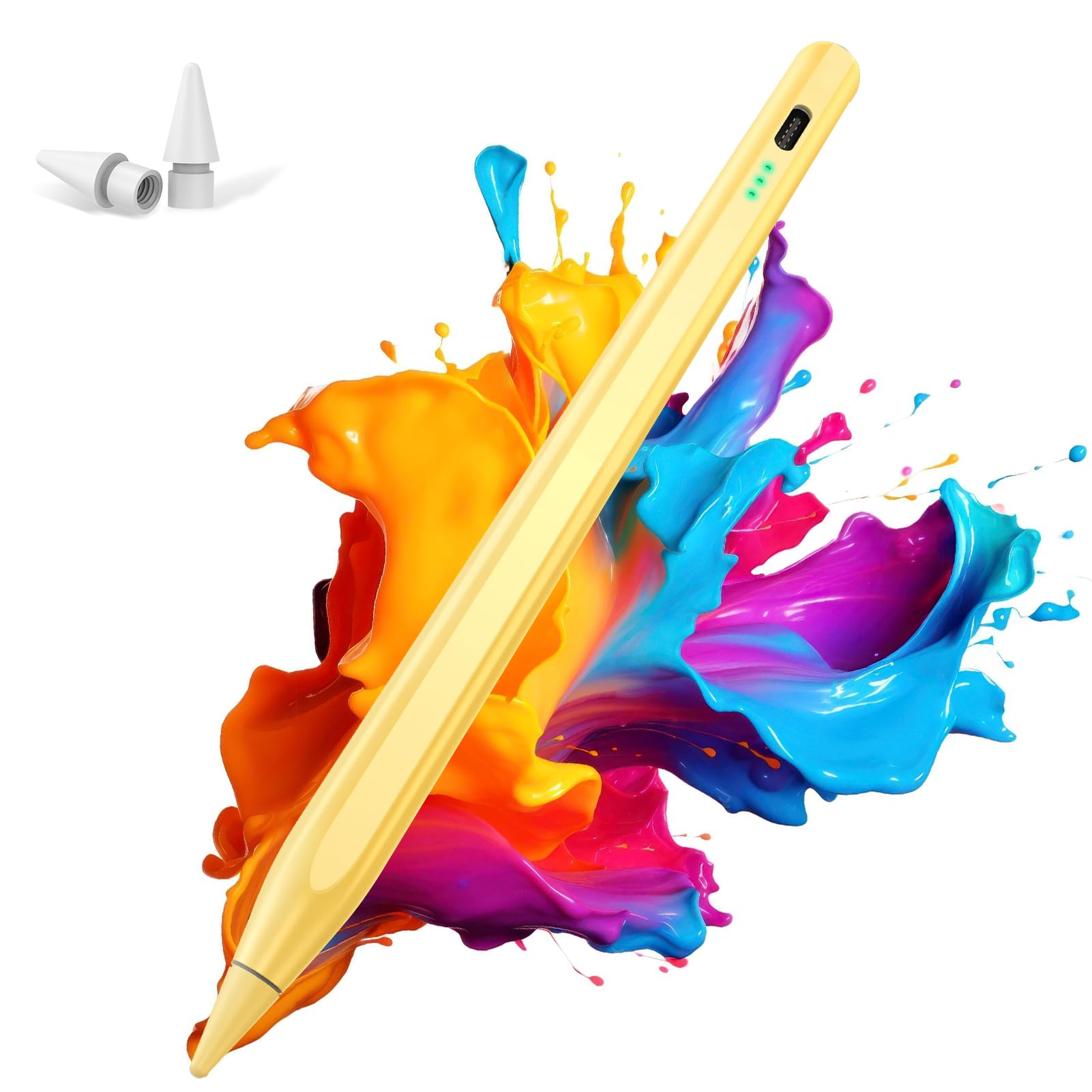 Stylus Pen for Apple iPad 2018-2025, Fast Charging Pencil with High Precision & Tilt Sensitivity & Palm Rejection, for iPad 11 A16/10/9/8/7/6th Gen, Pro 12.9/11/13 Inch M4, Air 3/4/5/M2/M3, White — view 10