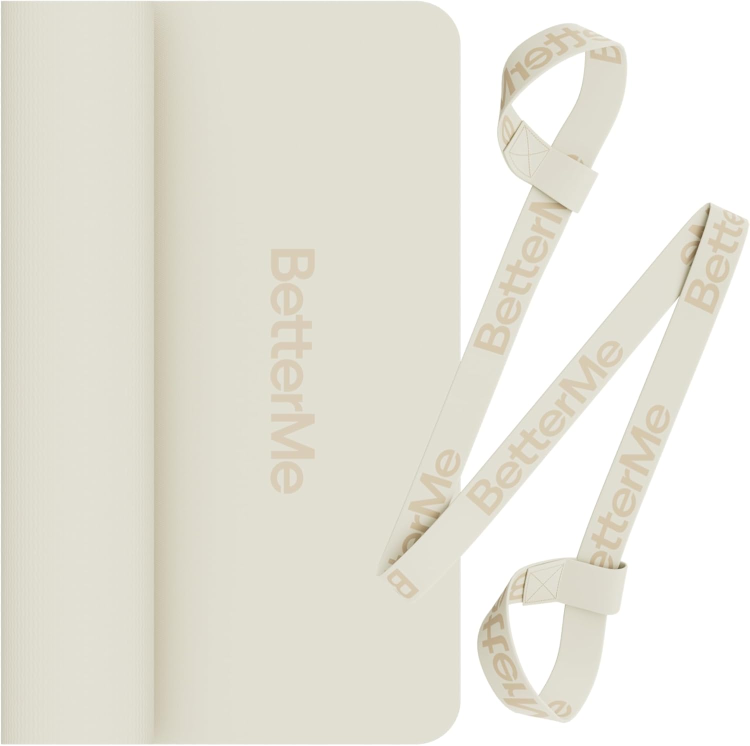 BetterMe Yoga Mat - Non-Slip Exercise Mat for Women - Cushioned Pilates Mat for Home Workouts, Stretching & Hot Yoga - Portable Fitness Mat with Strap