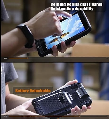 Miniatura 5 de Vanquisher Terminal de datos portátil PDA PDA de 6 pulgadas con escáner de código de barras 1D y 2D (Honeywell N3680), 4 GB de RAM+128 GB, Wi-Fi y