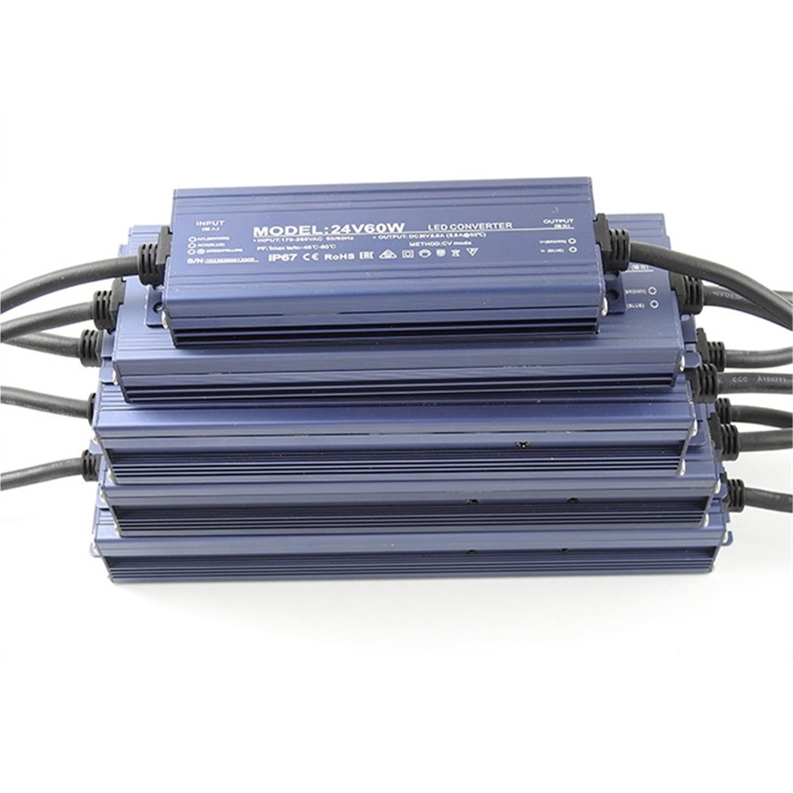 Alimentation de commutation 220V AC 170V-265V à DC 12V 24V 12W - 400W 500W, pilote LED d'extérieur, étanche IP67(12V,100 W)
