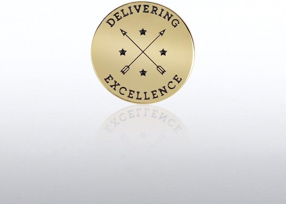 Lapel Pin Arrows Delivering Excellence Office Products