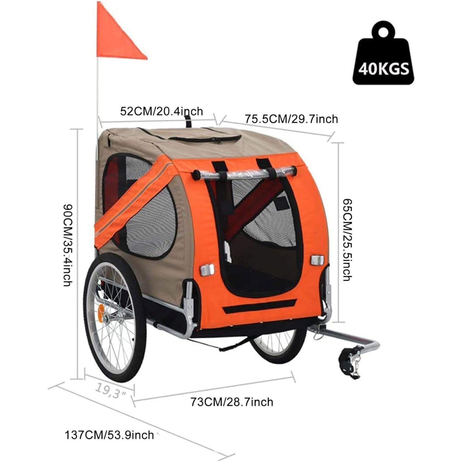 Amazon.co.jp: otoye ペット用 バイクトレーラー 2-in-1 犬用