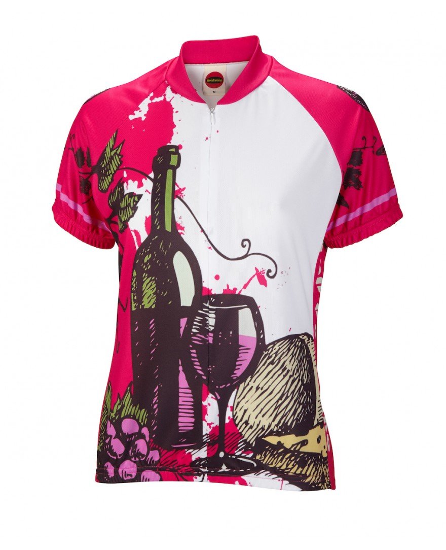 World Jerseys Women's Wine Time Cycling Jersey (Small)