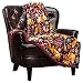 Chanasya Gold Fox Lush Nature Vibrant Color Print Decorative Fleece Throw Blanket - Soft Cozy Snuggly Luxurious Chick Plush Sherpa for Bed Couch Sofa Chair Office (50 x 65 Inches) - Burgundy Red