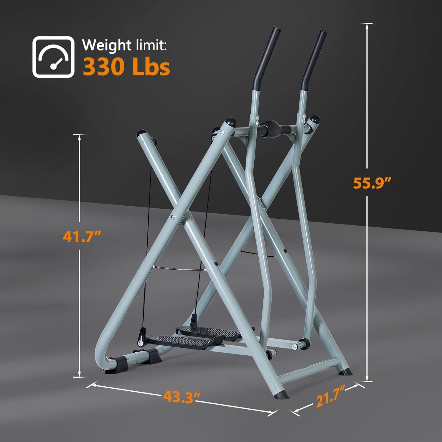 Ellittica Cross Trainer Pieghevole Esercizio Bike Attrezzatura da Allenamento Casa Palestra Esercizio Bike Cardio Dual Trainer verticale Per Home Gym Eserci