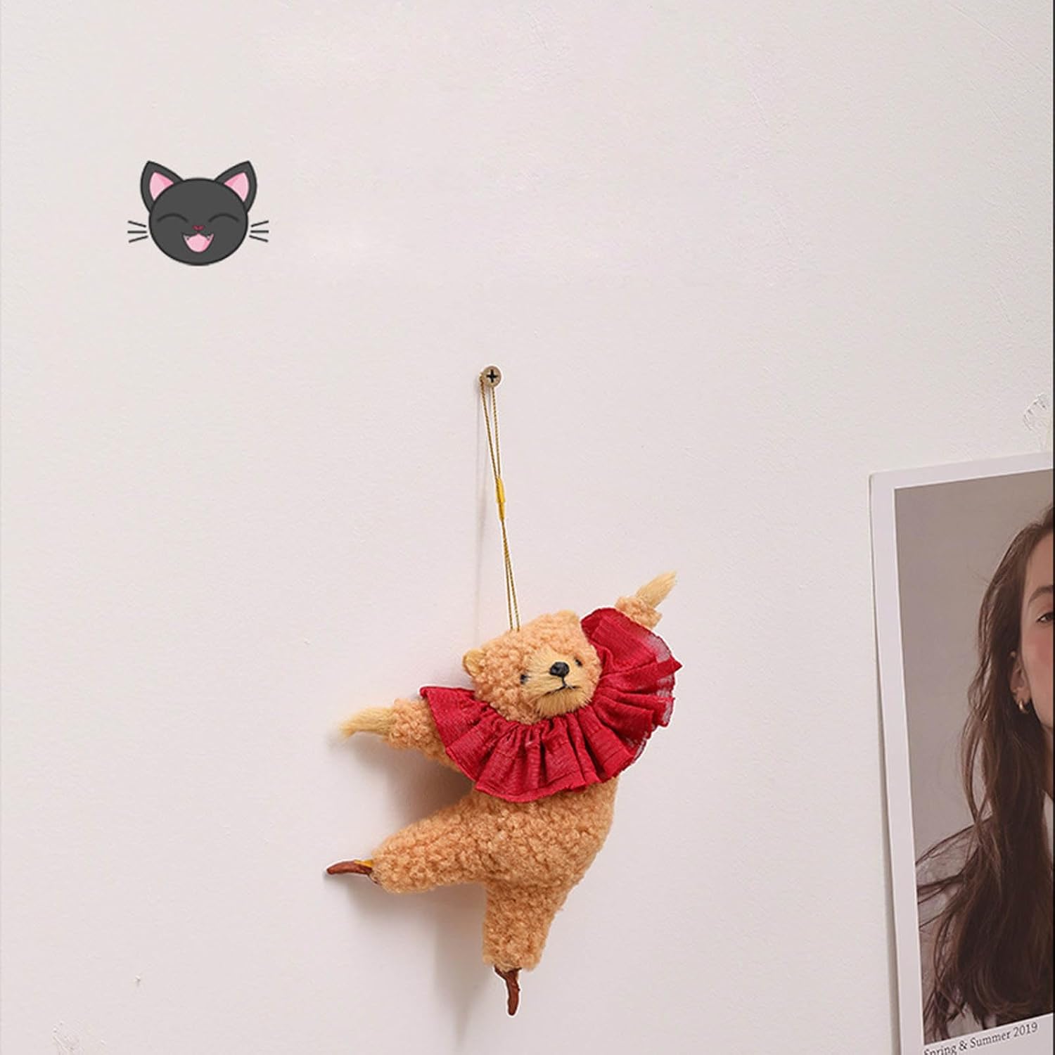 Unique Car Ornament, Plush, Cartoon Dancing Bear Doll image 2
