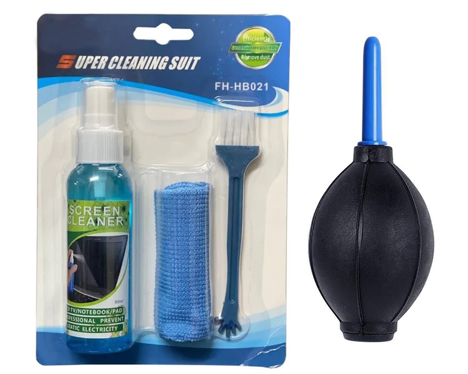 JIGYAS 4 in 1 Screen Cleaning Kit with Rubber Air Dust Blower (Multicolour), Brush and Micro Cloth for PC, Laptops, LCD, LED, Mobiles & TV (100 ML) (B0BG5DX41K) Amazon Price History, Amazon Price Tracker