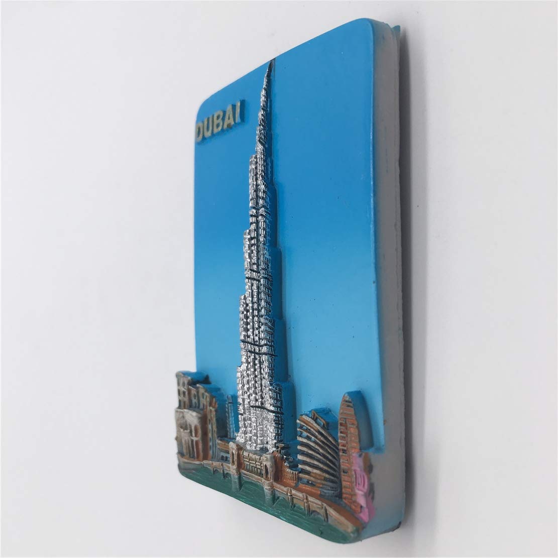Calendula Magnete Frigorifero 3D Burj Khalifa Dubai - Souvenir Da Viaggio In Resina Fatta A Mano, Regalo Originale Per Turisti - 2