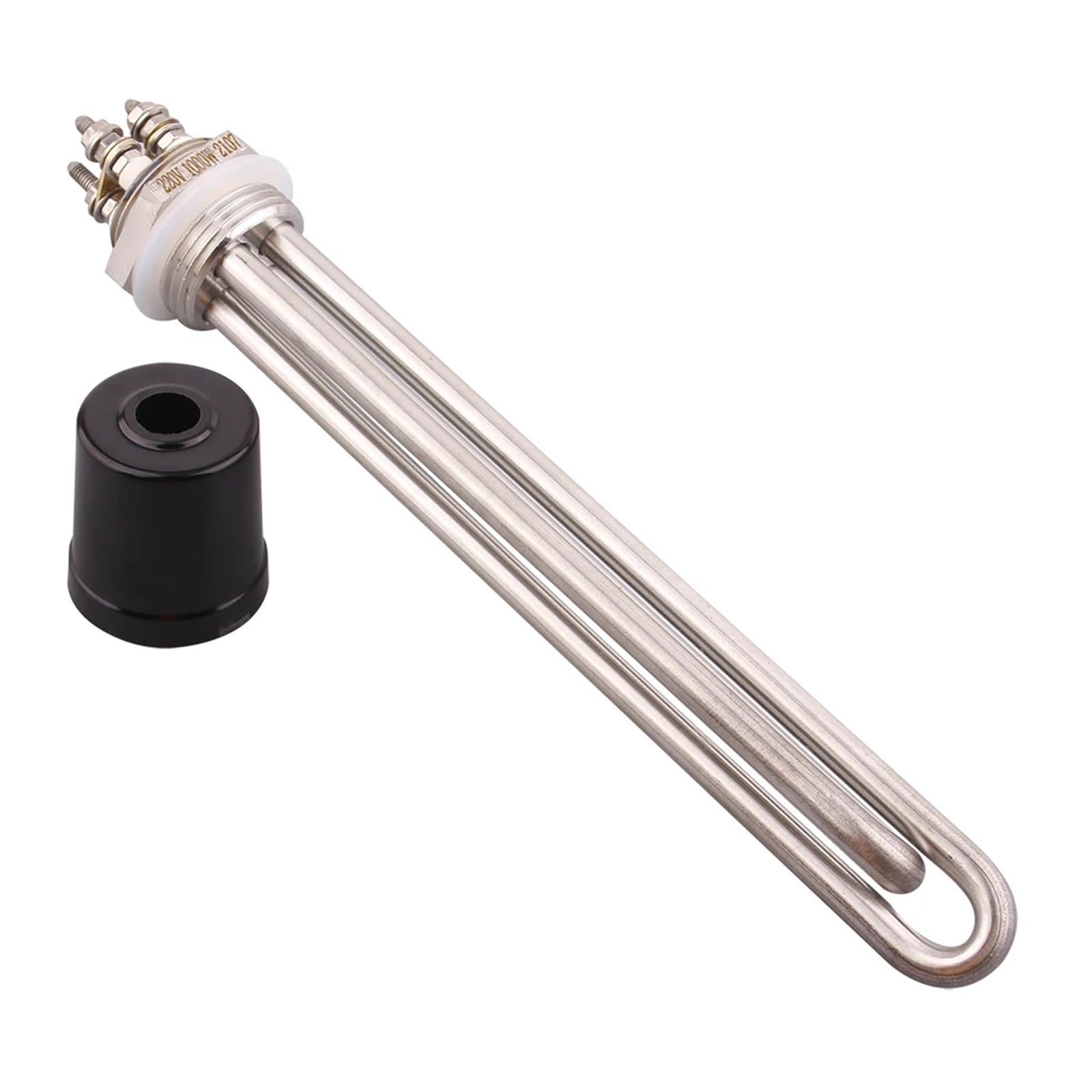 Rezystor do podgrzewacza wody, DN25 1-calowy element podgrzewacza wody BSP 220 V 1000 W / 1500 SUS304 Wielokolorowy(Silver,1000w)