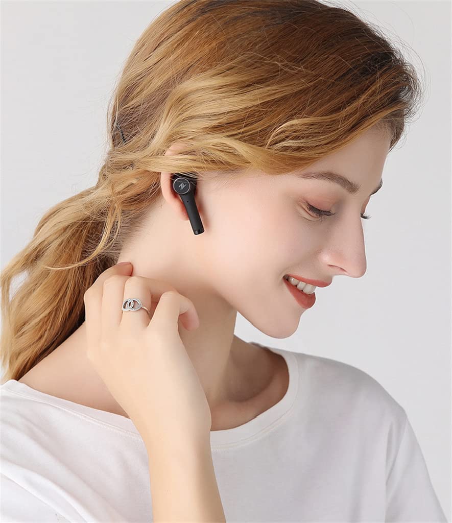 Bezprzewodowy zestaw słuchawkowy Bluetooth, nowy zestaw słuchawkowy, bezprzewodowy zestaw słuchawkowy douszne gry sportowe, nadaje się do redukcji hałasu, nadaje się do sportów, studiów, pracy,Black