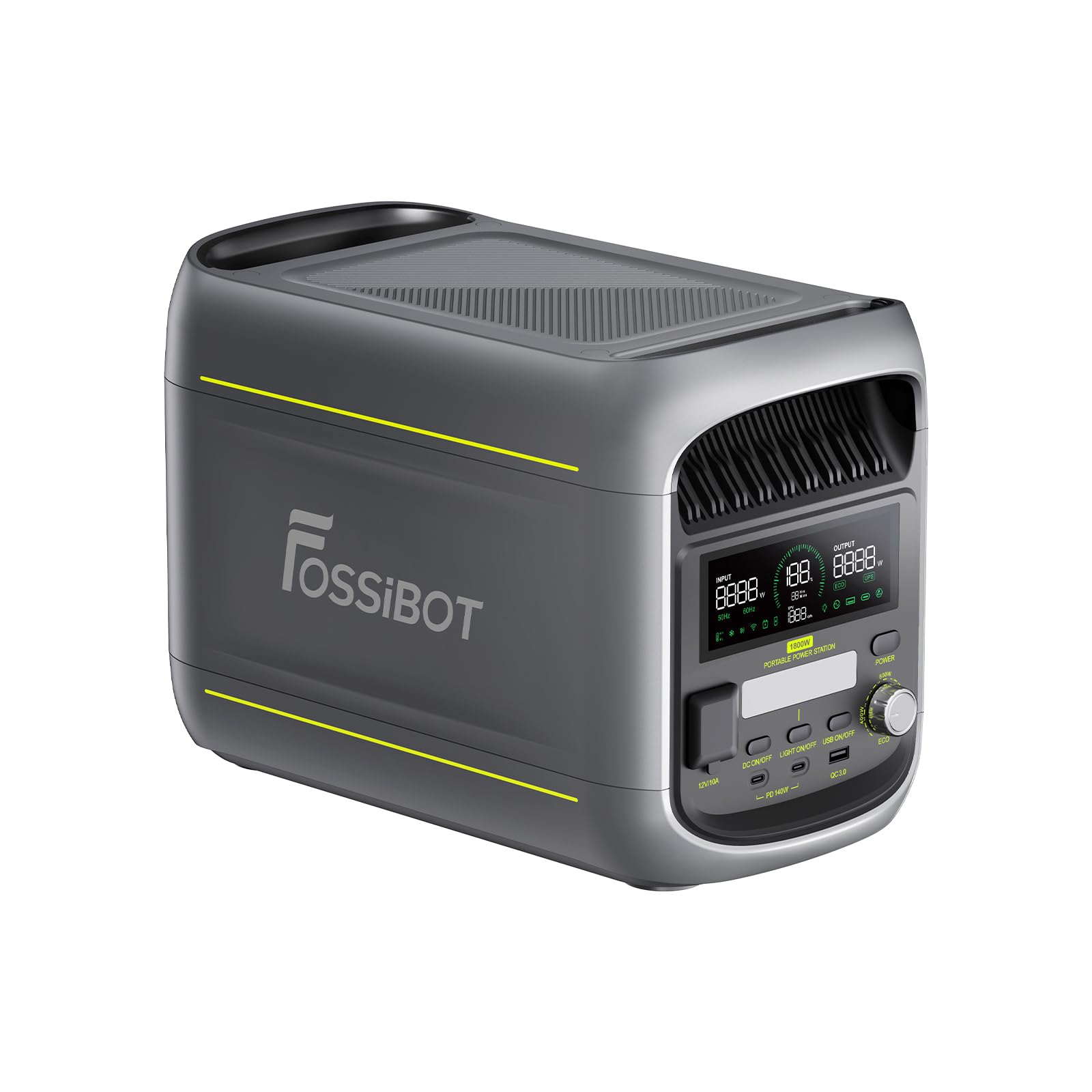 FOSSiBOT F1800 Portable Power Station front view