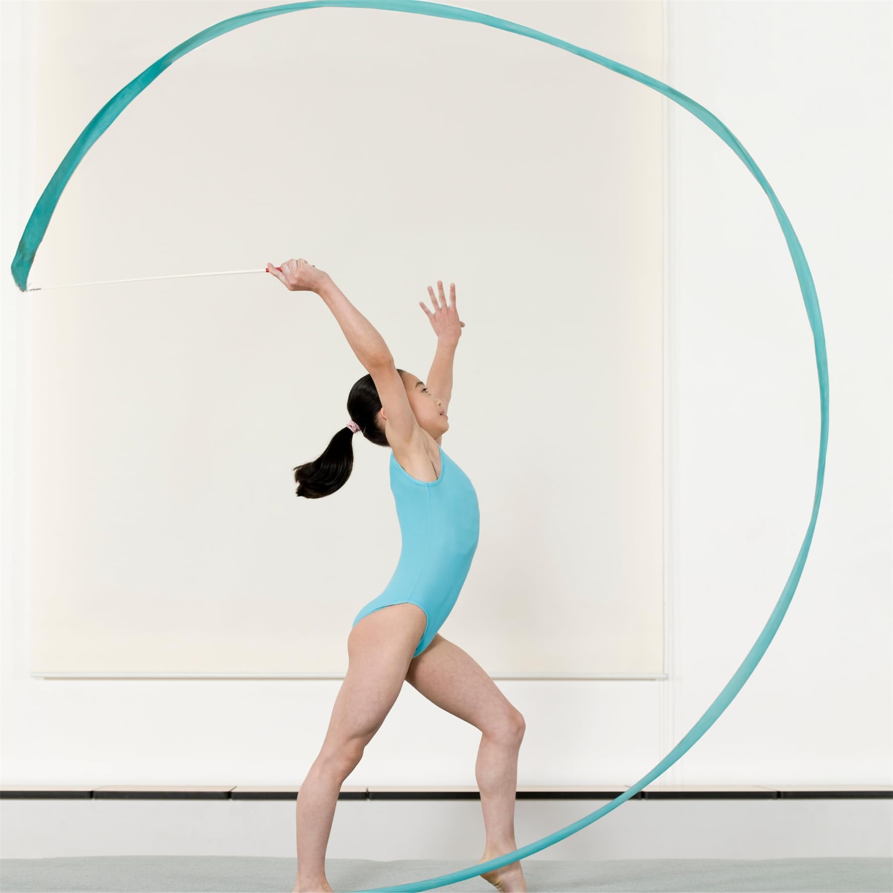 Body da ginnastica per ragazze, tinta unita, senza maniche, con scollo rotondo, in microfibra, morbido ed elastico, per bambini dai 3 ai 13 anni