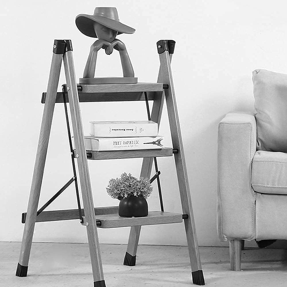 Step Stool 2/3 Step Folding Step Ladder for Home and Kitchen Space Saving Multi-use Stepladder(2 Layer)