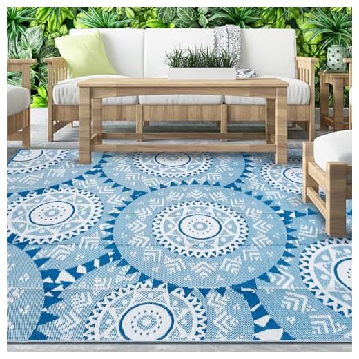 Patio Rugs Outdoor 9x12 Clearance Waterproof Navy Blue Outdoor Rugs Camping Rugs for Outside Your Rv Plastic Straw Rug Boho Outdoor Mat Stain Resistant Outdoor Carpet Waterproof for Deck,Camping,Pool