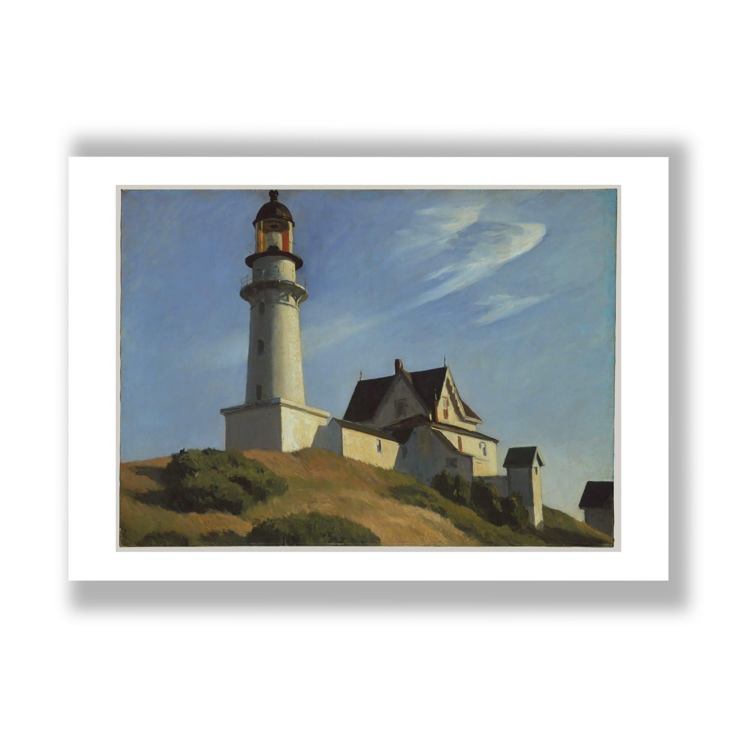 Phare à deux lumières Edward Hopper impression d'art mate Spiffing Prints format medium - 7