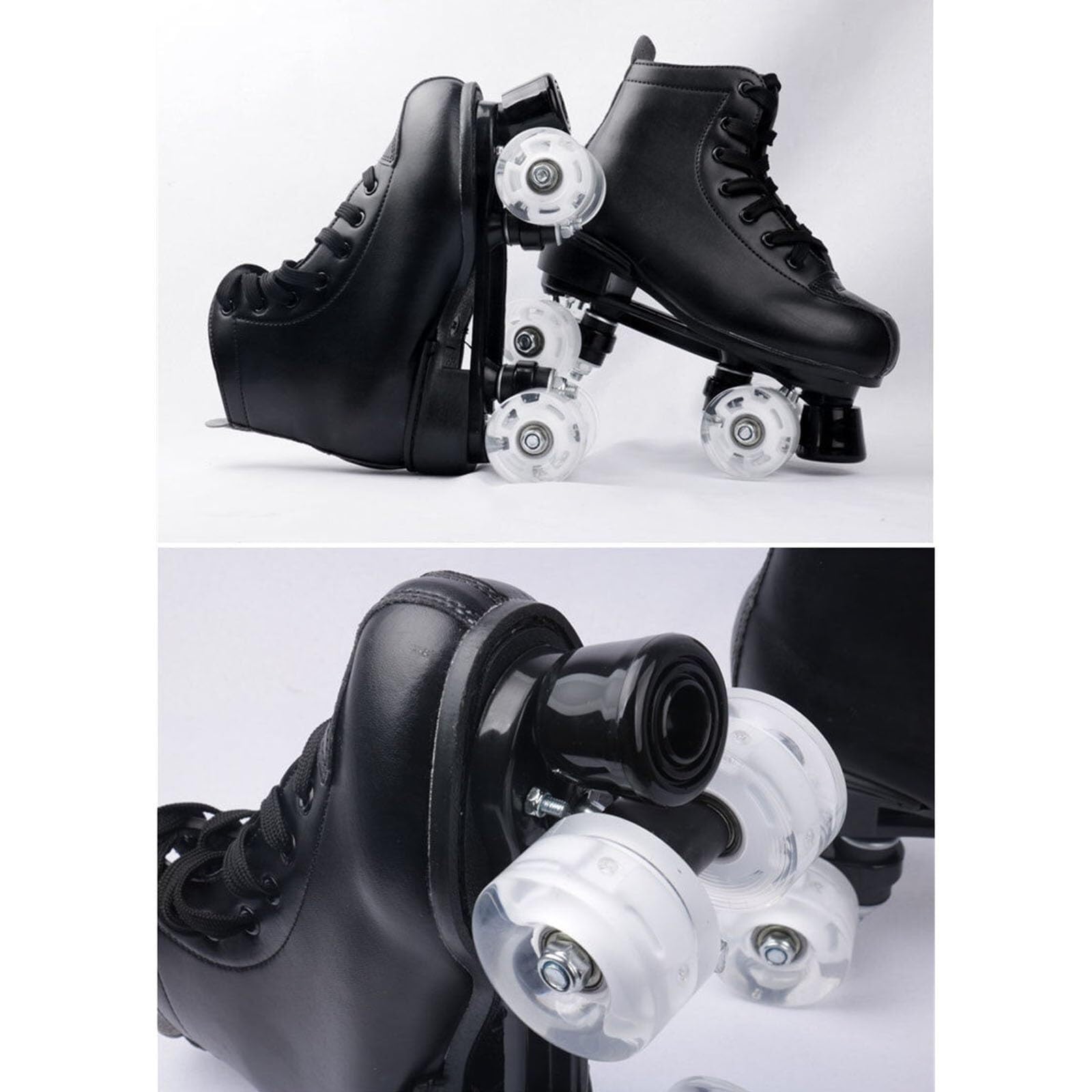 Retro-Quad-Rollschuhe für Erwachsene und Kinder, Outdoor-Sport-Rollschuhe für Herren und Damen, zweireihig, vierrädrig, Rollschuhe