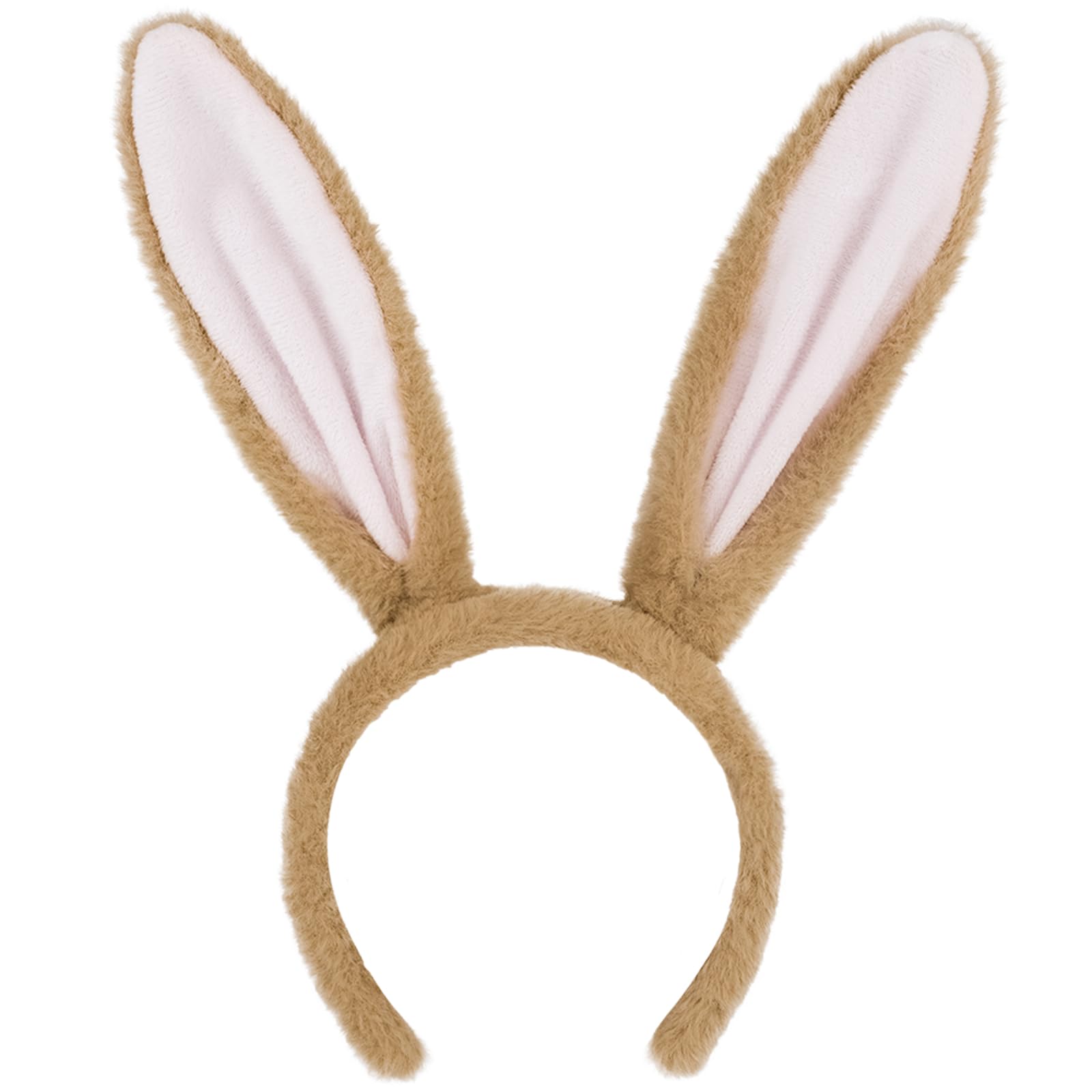 SIOTMERA Bunny Ears Headband Brown