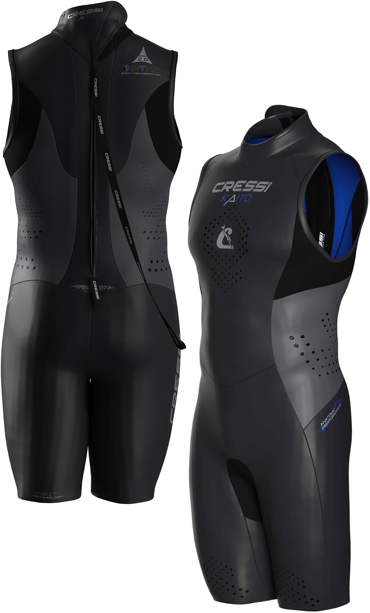 CRESSI Kaito 2mm Muta Shorty Uomo per Nuoto in Acque Libere e Piscina XL/5