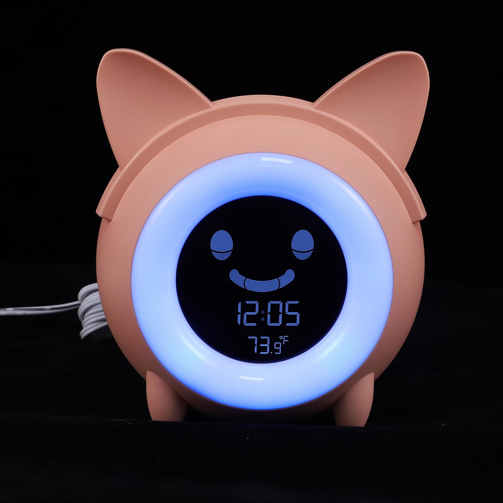 Réveil Numérique Petit Modèle Moderne Rose, Veilleuse Garçon et Filles