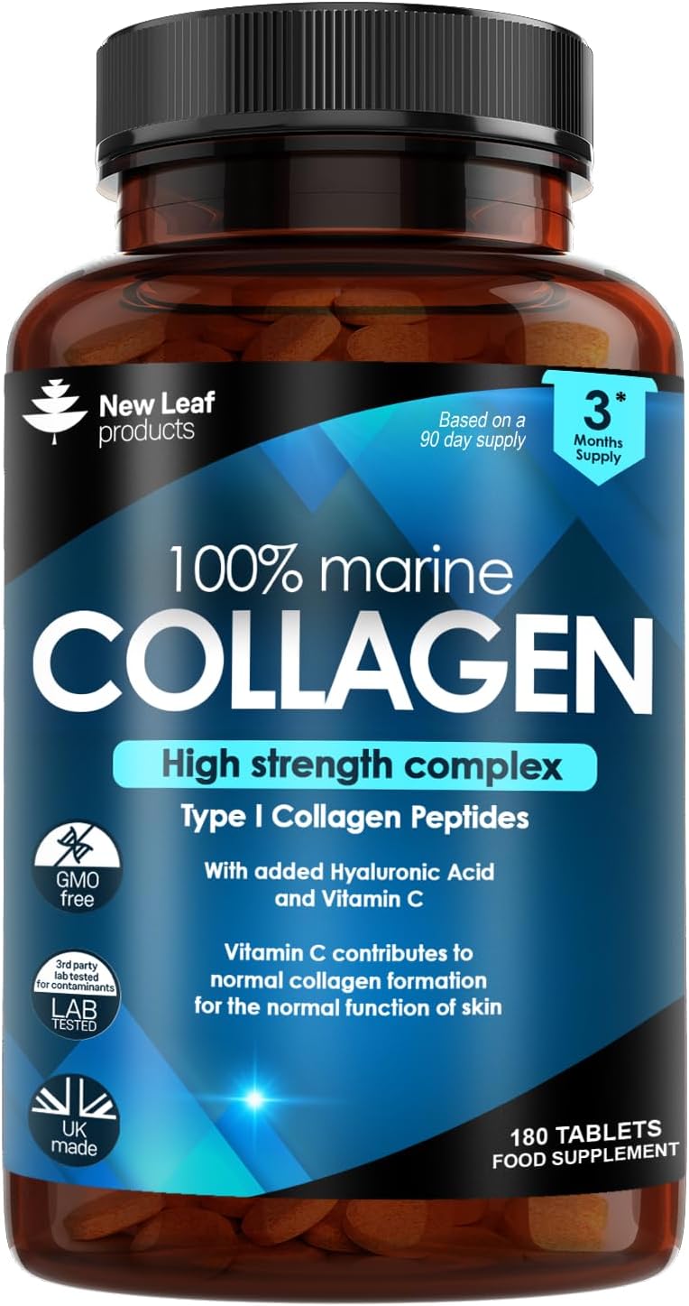 Pure Marine Collagen 100 Marine Collagen Type 1 1500mg 180 Tablets