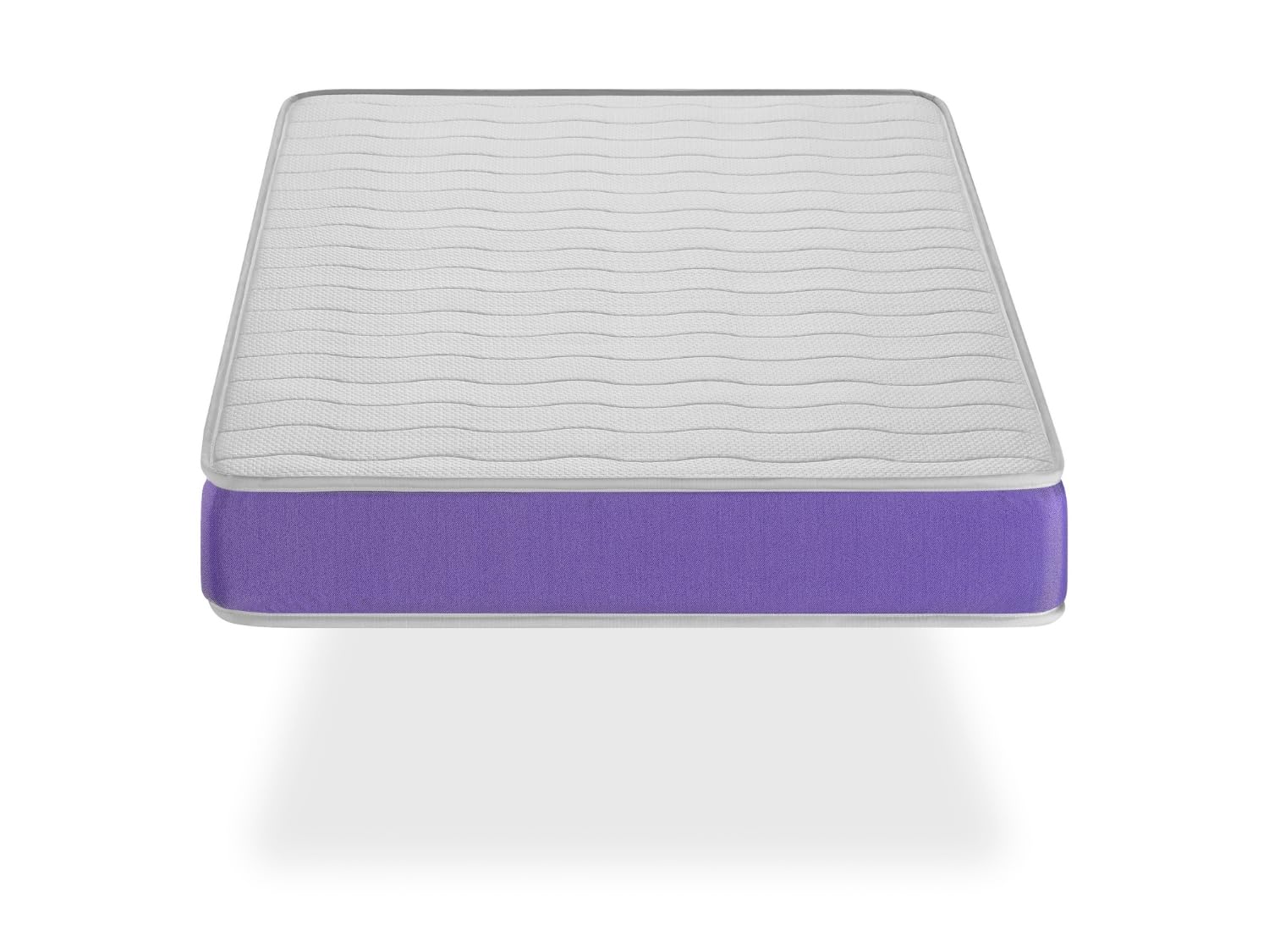 Materasso per culla lettino in schiuma 57X117 VELVET BLU, Alto 11 CM, traspirante. Fermezza ideale per i bambini