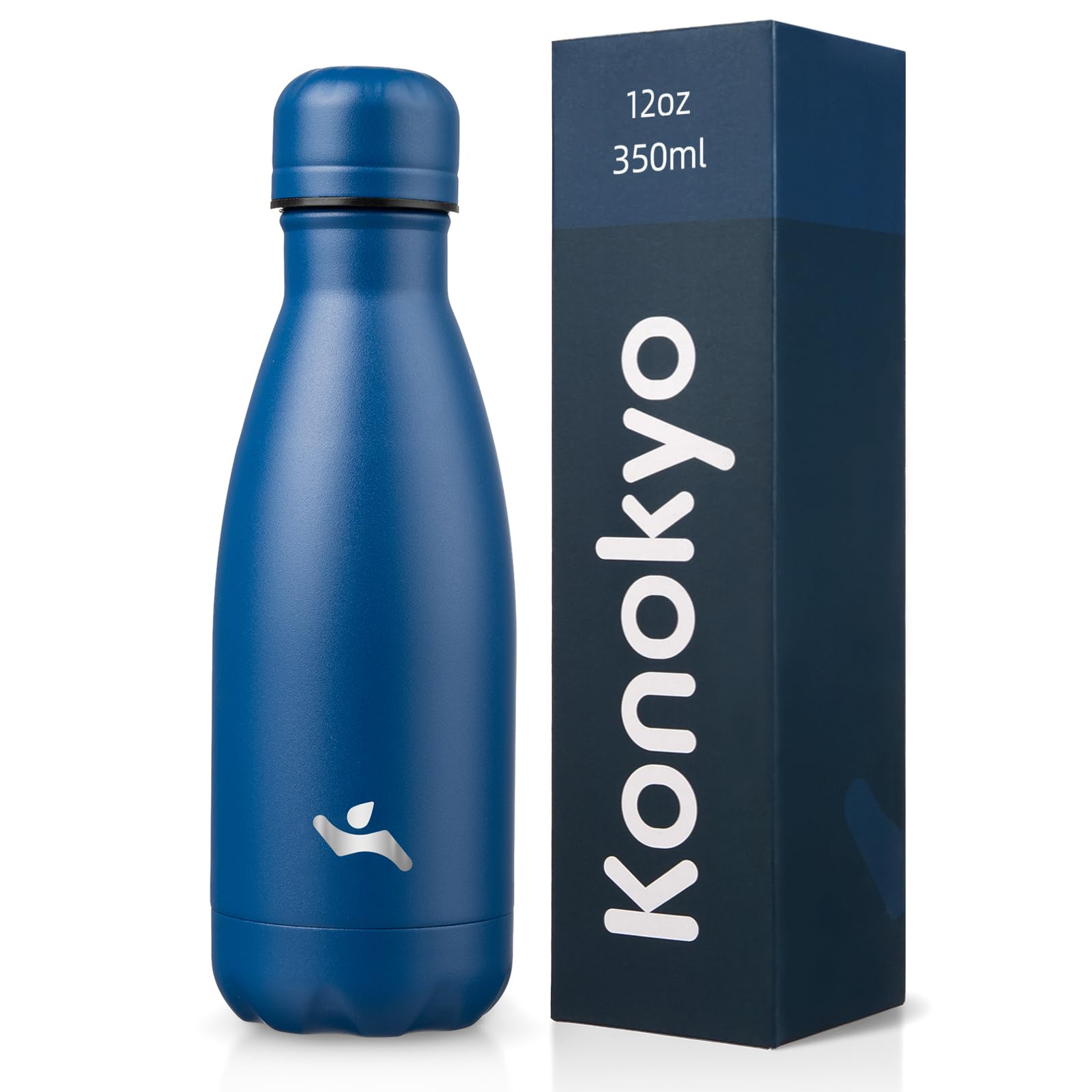 Konokyo 12 oz Insulated Stainless Steel Water Bottle, Blue