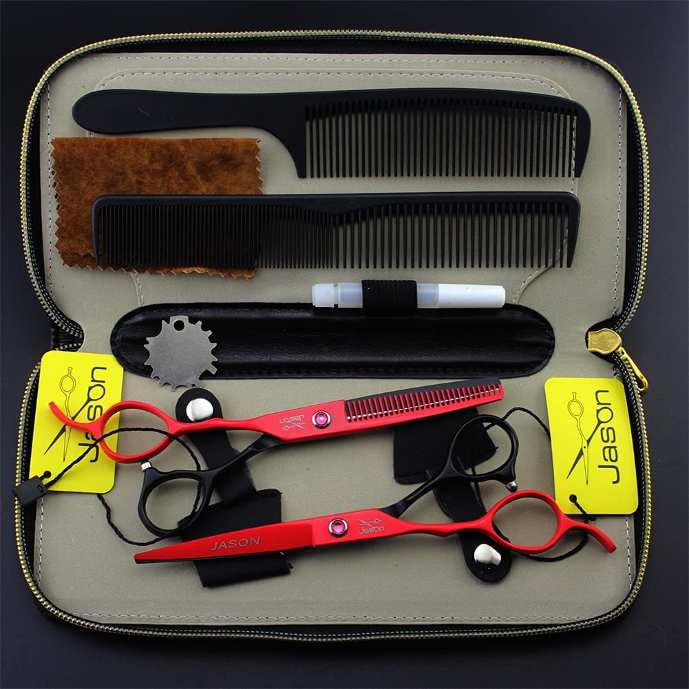 Ciseaux De Coupe De Cheveux De Gauche À Gauche, Ciseaux De 6,0 Pouces en Acier Inoxydable Et Ciseaux D'éclaircie, pour Coiffure, Salon, Maison