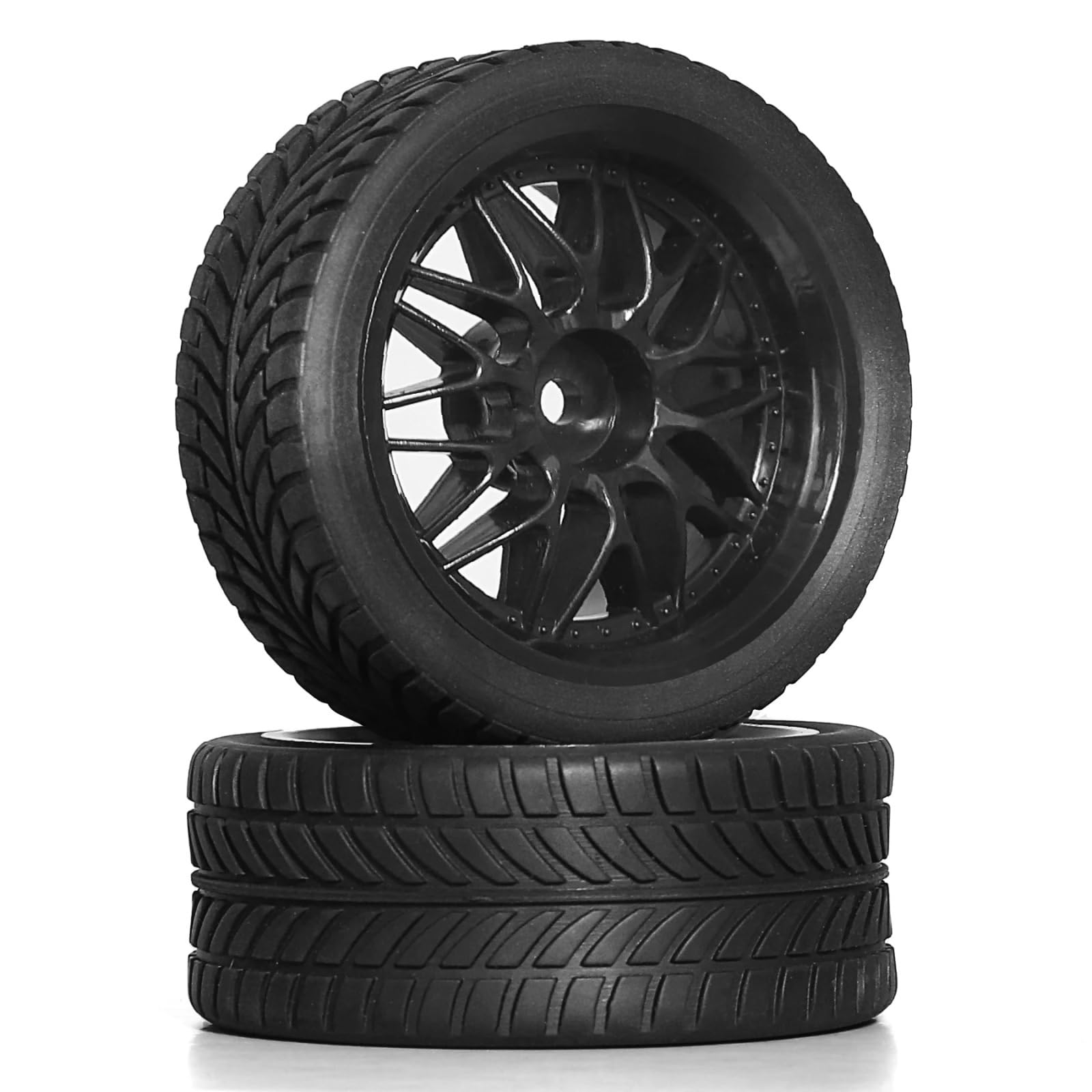 Per HPI Per KYOSHO Per Tamiya XV02 XV01 TA06 Per TT01 Per TT02 PTG2 Per Racing 1/10 Ruote Gomma Pneumatici Su Per Strada 12mm Hex RC Auto Parti Ricambio RC