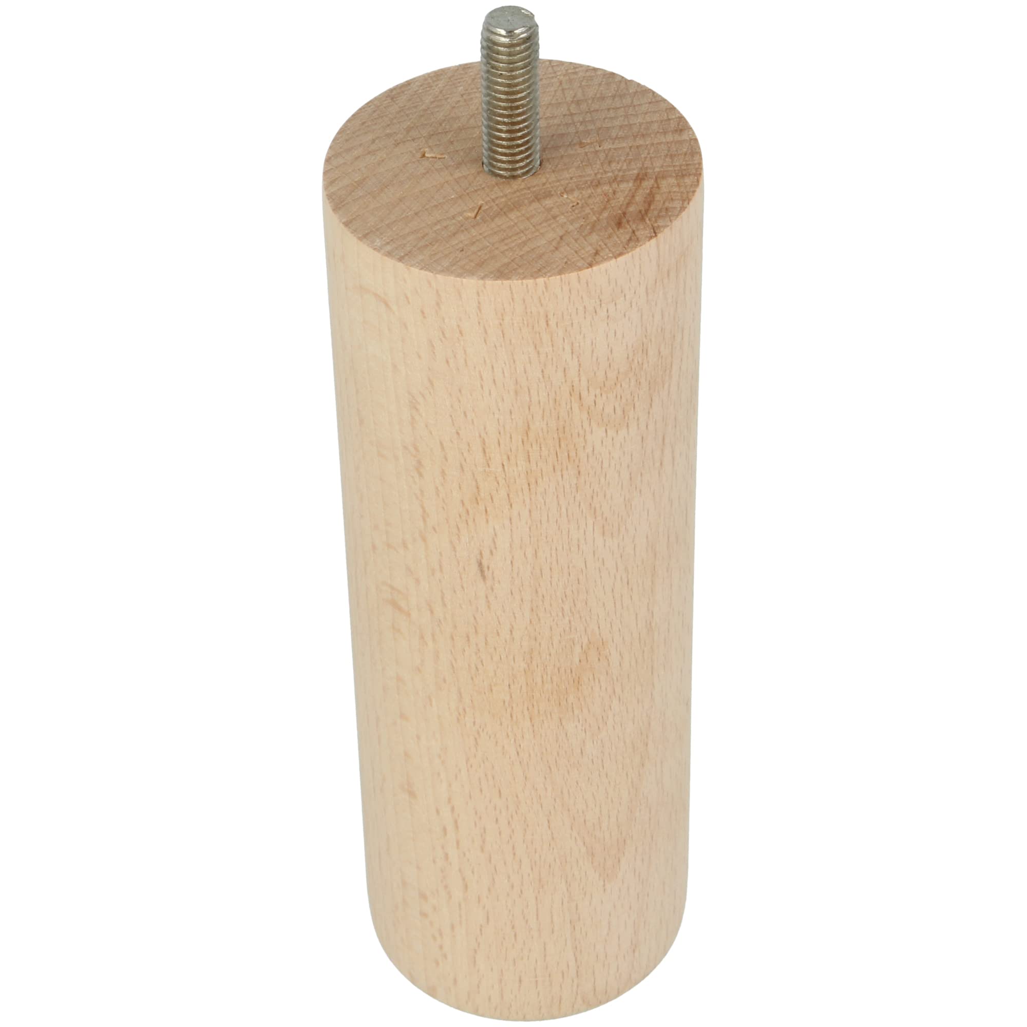 Amig, Round Furniture Leg, Beech Wood Leg with Natural Finish, Replacement Legs for Sofas Beds, Tables - Image 2