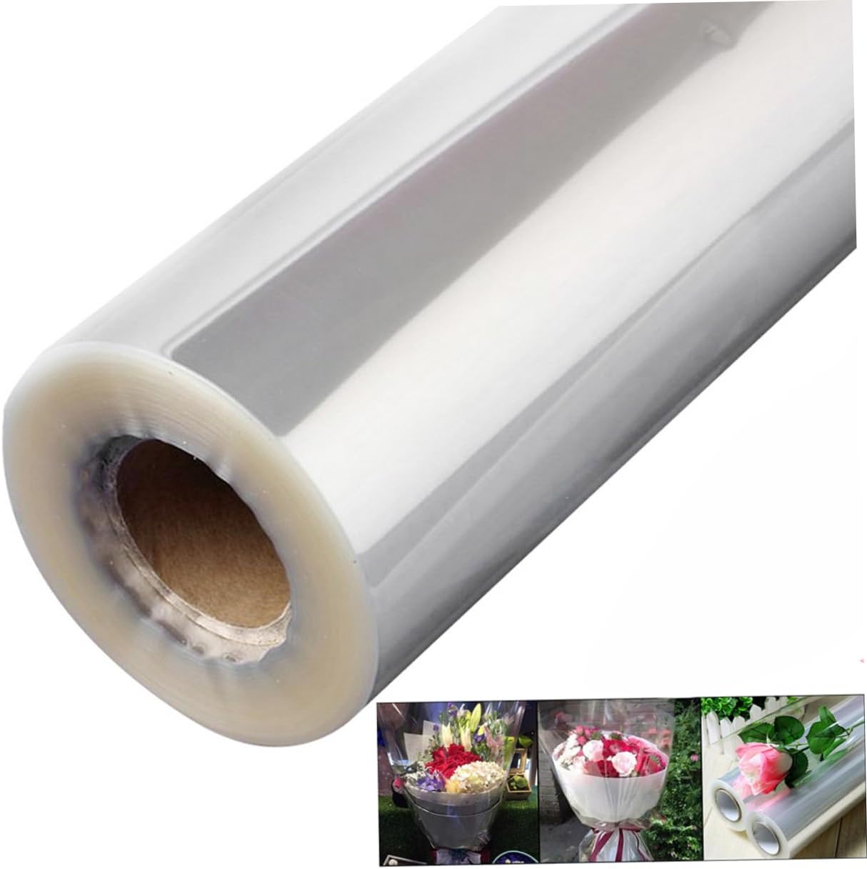 SAFIGLE 1roll Cellophane Wrap for Flower Bouquets Baskets for Floral Arrangements Food Party Favors and Craft Projects