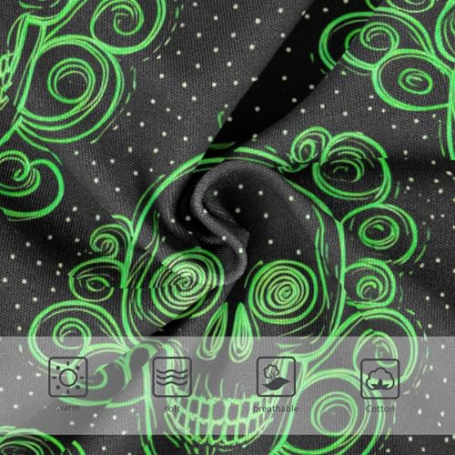 Bright Toddlers Underwear Floral 2t Cotton Girl Panties Cute Bright Green Skulls Black Briefs Girls Undies3