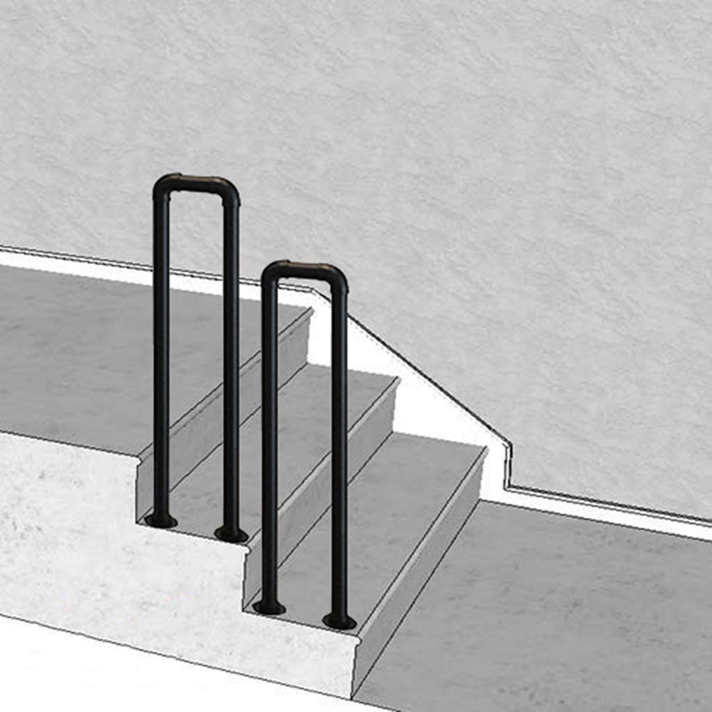 Rampe d'escalier de jardin pour sublimer les marches de votre terrasse au style vintage authentique