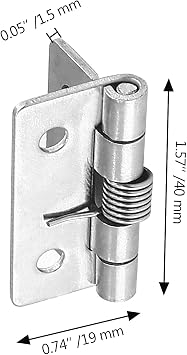 Luomorgo Spring Loaded Hinges, 1.5 Inch, 4 Pcs