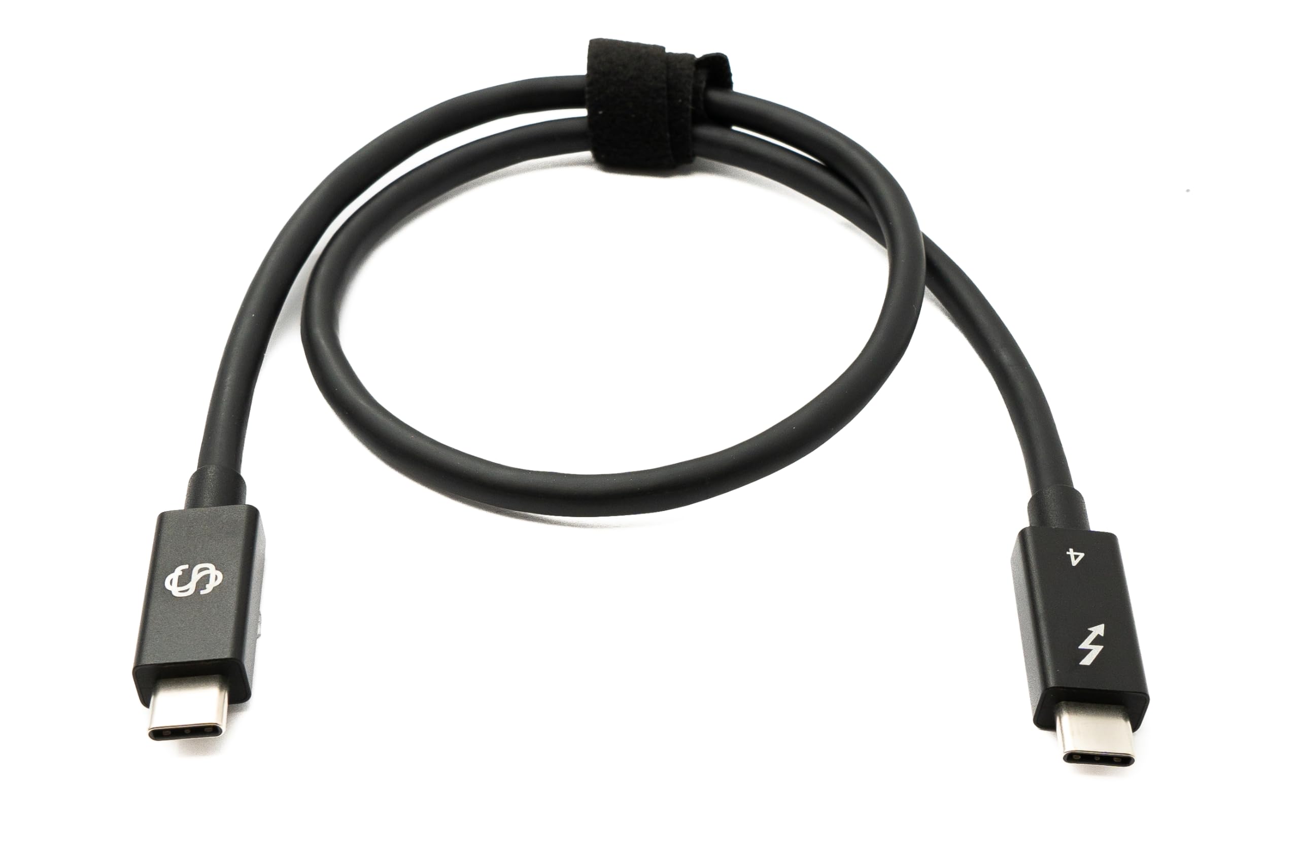 System-S Thunderbolt 4 50 cm kabel typ C wtyczka do wtyczki 40 Gbit/s 240 W adapter kablowy