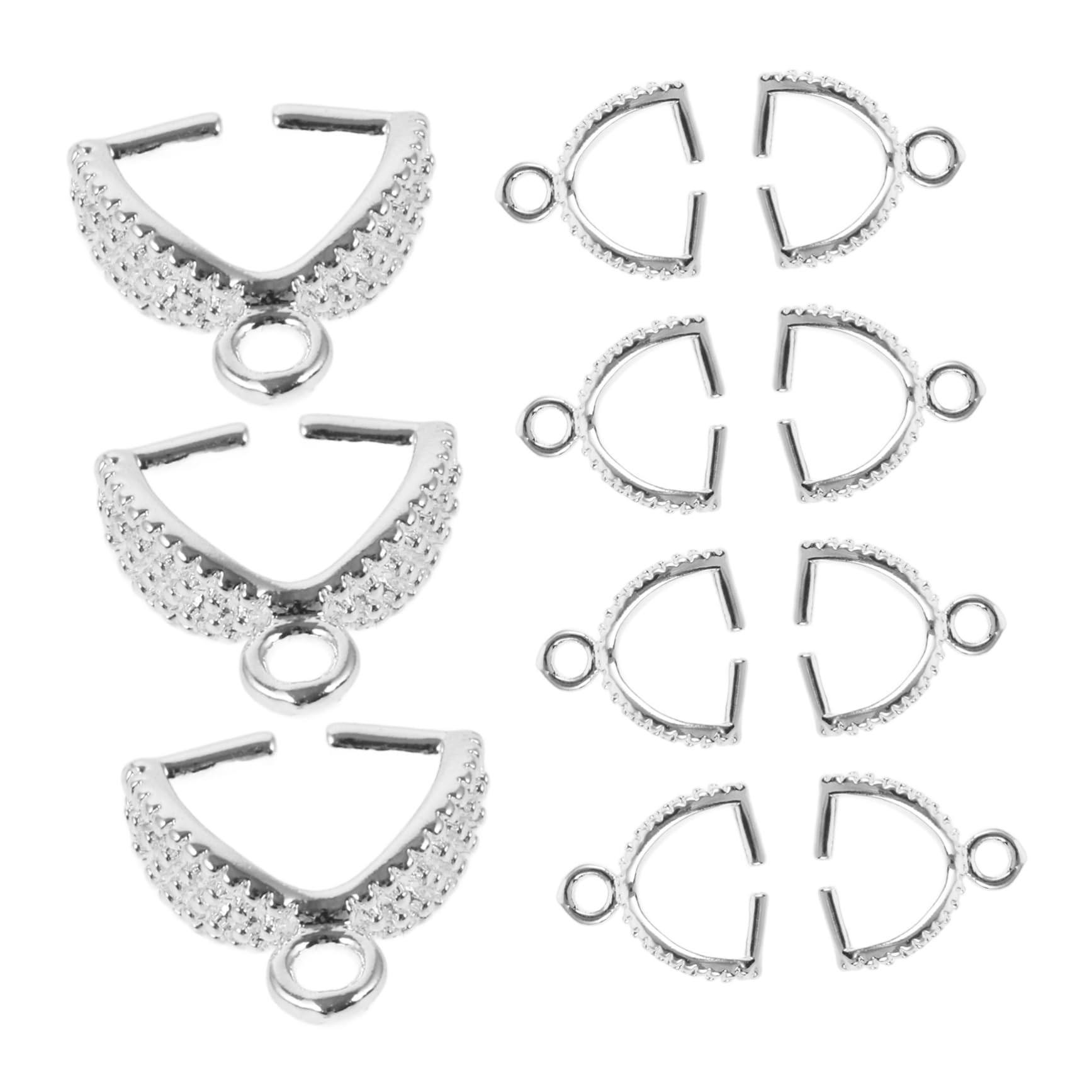 Sewroro 100piezas Conectores De Clasp Para Collares De Accesorios De Joyería De Conectores De Colgantes y Clips Para Pulseras y Collares