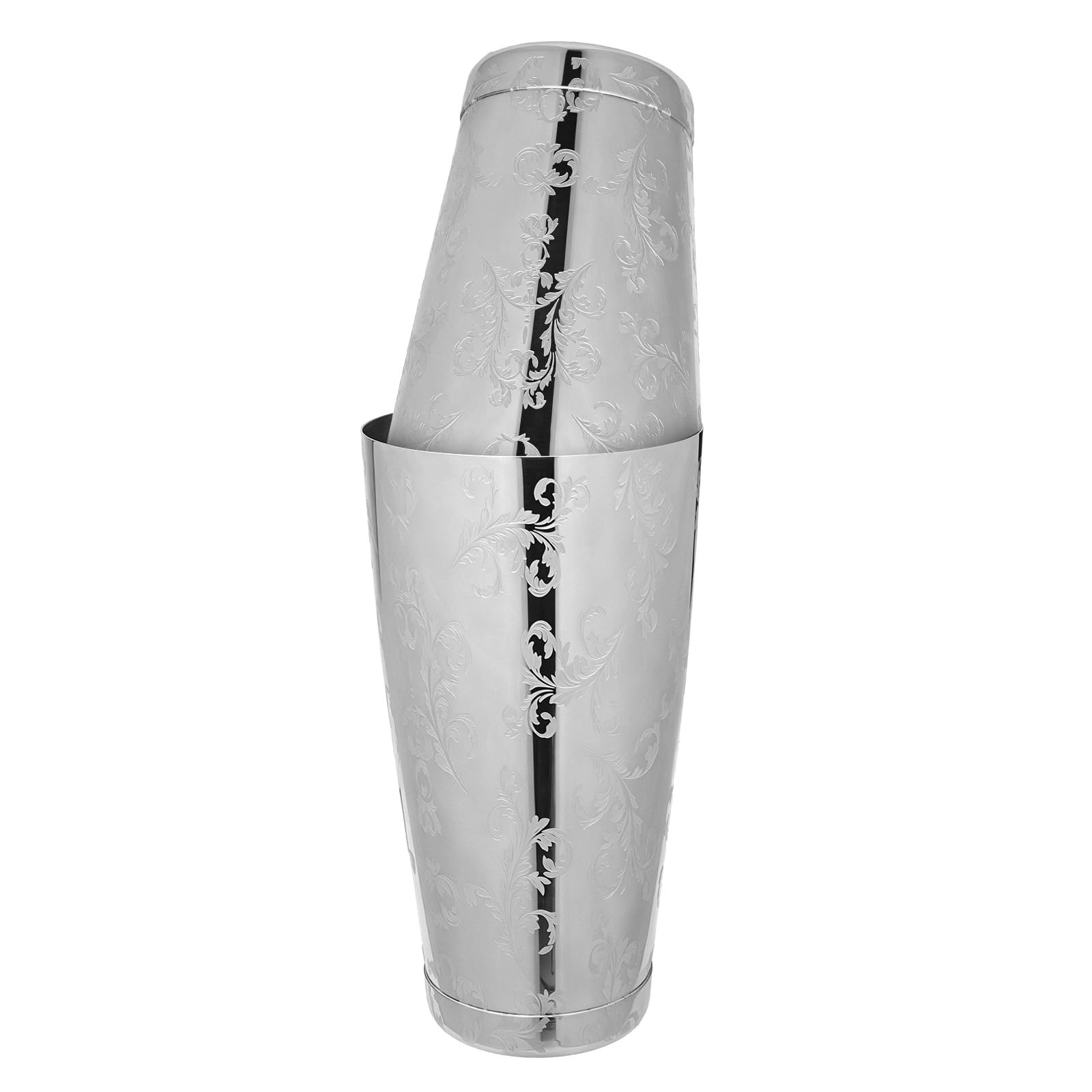 Coctelera Boston de acero inoxidable para crear combinados perfectos con estilo grabado