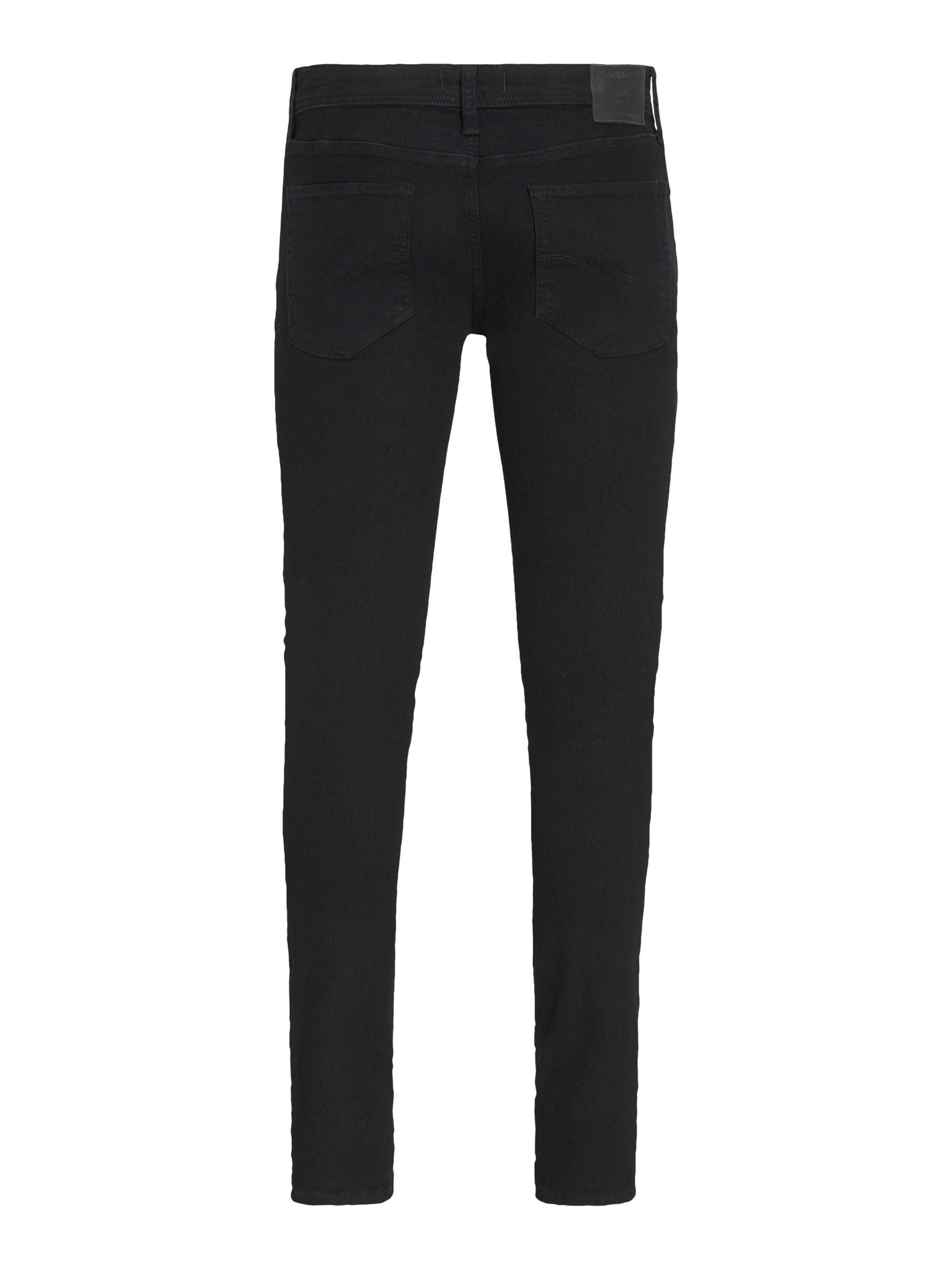 JACK & JONES Liam - Pantalones de mezclilla ajustados para hombre, tela elástica de alta preformance para todo el día, cómodos, con cremallera