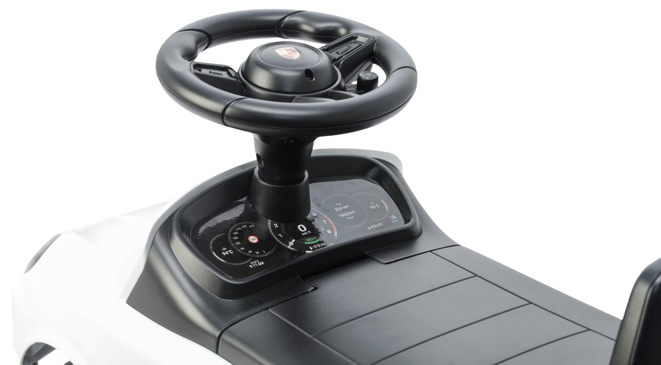 TURBO CHALLENGE - Chodzik Porsche Cayenne - Pojazd dla dzieci - 119301 - Wolne koła - Biały - Max 25 kg - Plastik - Baterie nie dołączone - Zabawka - Prezent - Urodziny - Dźwięk - Od 12 miesięcy